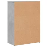2 db betonszürke szerelt fa tálalószekrény 60 x 30 x 84 cm
