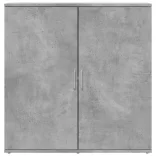 2 db betonszürke szerelt fa tálalószekrény 79 x 38 x 80 cm