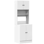 fehér szerelt fa konyhaszekrény 60 x 50 x 180 cm