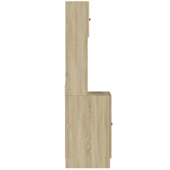 sonoma tölgy színű szerelt fa konyhaszekrény 60 x 50 x 180 cm