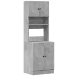 betonszürke szerelt fa konyhaszekrény 60 x 50 x 180 cm