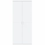 fehér szerelt fa magasszekrény 80 x 35 x 180 cm