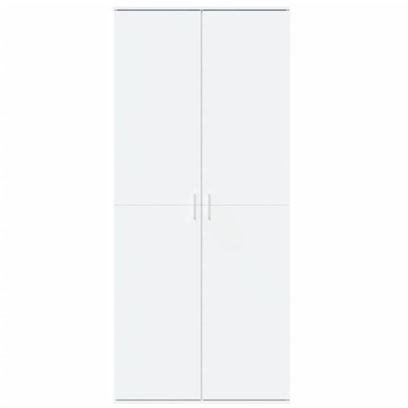 fehér szerelt fa magasszekrény 80 x 35 x 180 cm