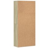 sonoma tölgy színű szerelt fa magasszekrény 80 x 35 x 180 cm