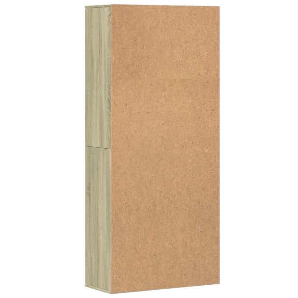 sonoma tölgy színű szerelt fa magasszekrény 80 x 35 x 180 cm