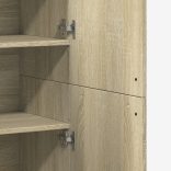 sonoma tölgy színű szerelt fa magasszekrény 80 x 35 x 180 cm