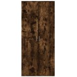 füstös tölgy színű szerelt fa magasszekrény 80 x 35 x 180 cm