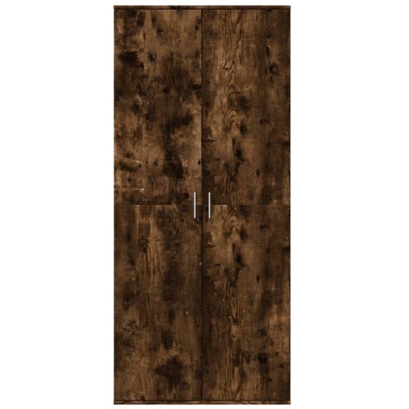 füstös tölgy színű szerelt fa magasszekrény 80 x 35 x 180 cm