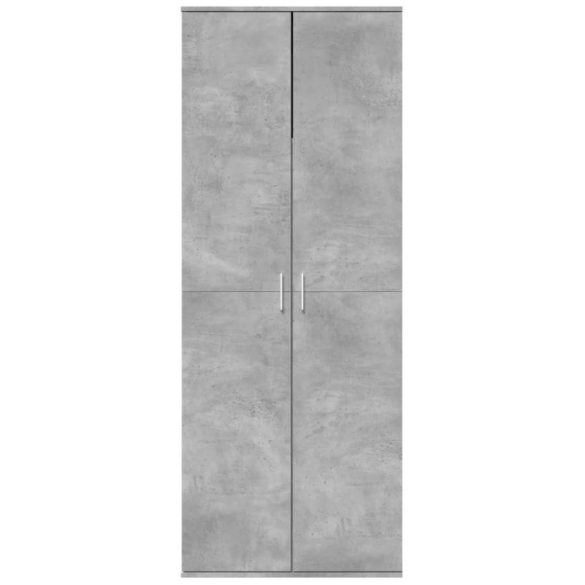 betonszürke szerelt fa magasszekrény 70 x 35 x 180