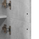 betonszürke szerelt fa magasszekrény 70 x 35 x 180