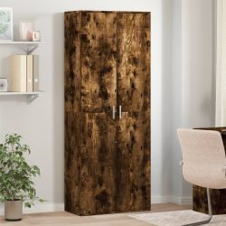   füstös tölgy színű szerelt fa magasszekrény 70 x 35 x 180