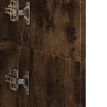 füstös tölgy színű szerelt fa magasszekrény 70 x 35 x 180