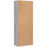 szürke sonoma színű szerelt fa magasszekrény 70 x 35 x 180