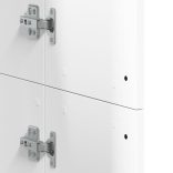 fehér szerelt fa magasszekrény 60 x 35 x 180 cm