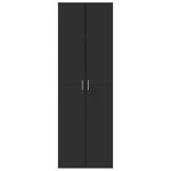 fekete szerelt fa magasszekrény 60 x 35 x 180 cm