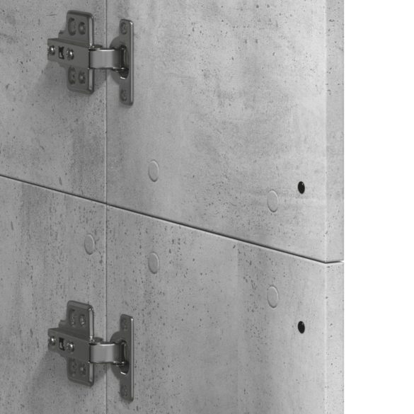 betonszürke szerelt fa magasszekrény 60 x 35 x 180 cm