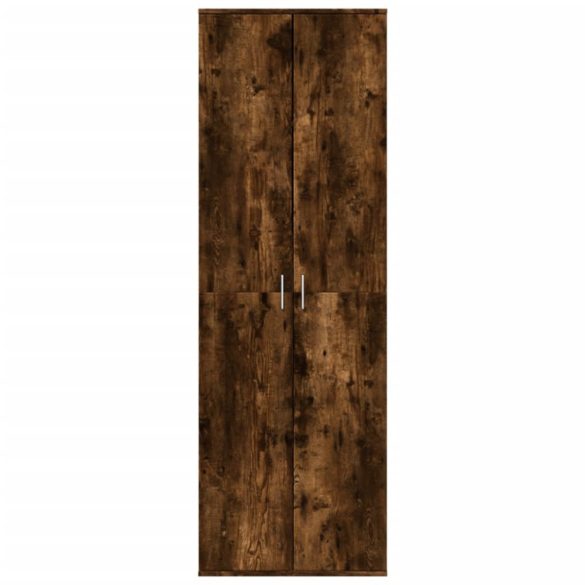 füstös tölgy színű szerelt fa magasszekrény 60 x 35 x 180 cm