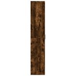 füstös tölgy színű szerelt fa magasszekrény 60 x 35 x 180 cm