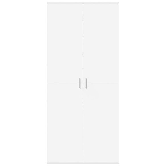 fehér szerelt fa cipősszekrény 80 x 39 x 178 cm