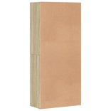 sonoma tölgy színű szerelt fa cipősszekrény 80 x 39 x 178 cm