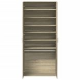 sonoma tölgy színű szerelt fa cipősszekrény 80 x 39 x 178 cm