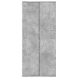 betonszürke szerelt fa cipősszekrény 80 x 39 x 178 cm