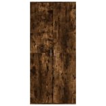 füstös tölgy színű szerelt fa cipőszekrény 80 x 39 x 178 cm