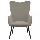 világosszürke bársony pihenőfotel