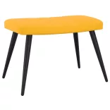 mustársárga bársony pihenőszék lábtartóval