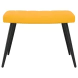 mustársárga bársony pihenőszék lábtartóval