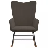 sötétszürke bársony hintaszék