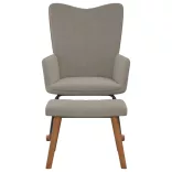 világosszürke bársony hintaszék lábtartóval