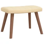 krémfehér bársony hintaszék lábtartóval