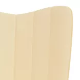 krémfehér bársony hintaszék lábtartóval