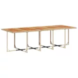 11 részes bézs polyrattan kerti étkezőgarnitúra párnákkal