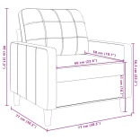 3 részes kék bársony ülőgarnitúra párnákkal