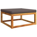 6 darabos kerti kanapégarnitúra párnákkal, akácfa és kötél