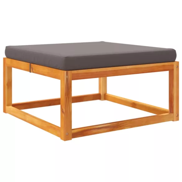 8 darabos akácfa és rattan kerti kanapégarnitúra párnákkal