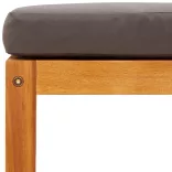 8 darabos akácfa és rattan kerti kanapégarnitúra párnákkal