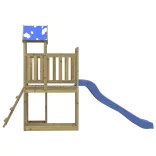impregnált fenyőfa kültéri játszószett
