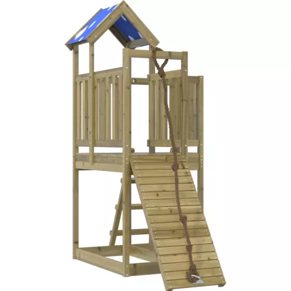 impregnált fenyőfa kültéri játszószett