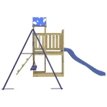 impregnált fenyőfa kültéri játszószett