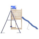 tömör fenyőfa kültéri játszószett