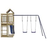 impregnált fenyőfa kültéri játszószett