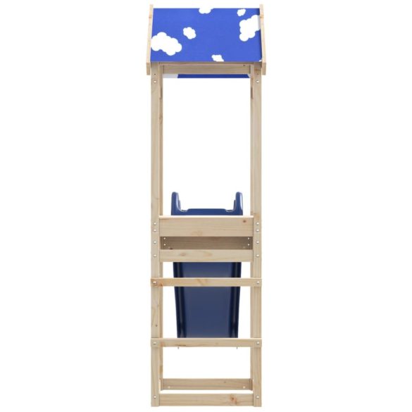 tömör fenyőfa kültéri játszószett