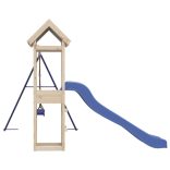 tömör fenyőfa kültéri játszószett