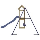 impregnált fenyőfa kültéri játszószett