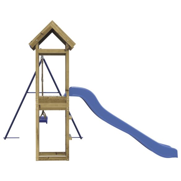 impregnált fenyőfa kültéri játszószett