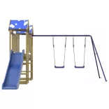 impregnált fenyőfa kültéri játszószett