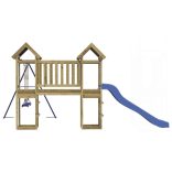 impregnált fenyőfa kültéri játszószett